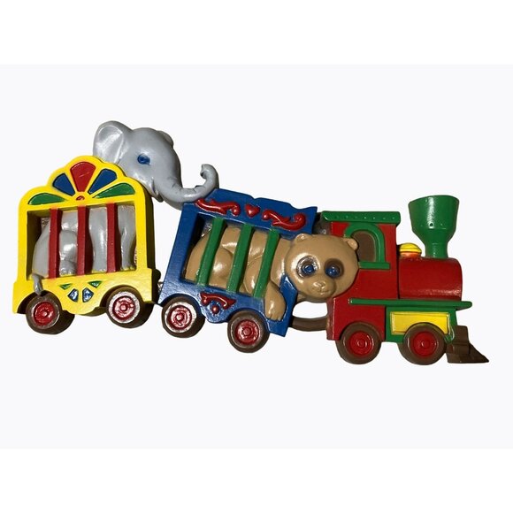 Vintage Burwood Products Circus Train Wall Plaques #3109-1 - Picture 3 of 14